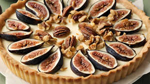 Crostata con Crema, Fichi e Noci!